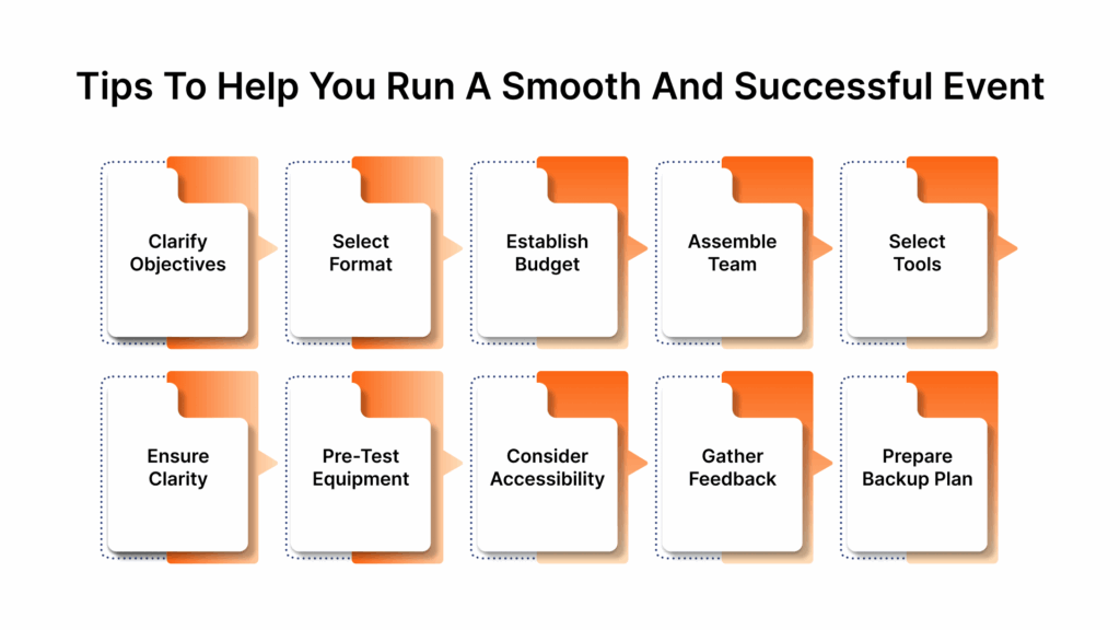 10 Practical Tips to Help You Run a Smooth and Successful Event